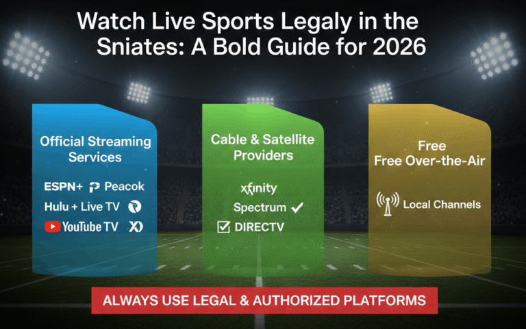 Watch live sports legally in United States