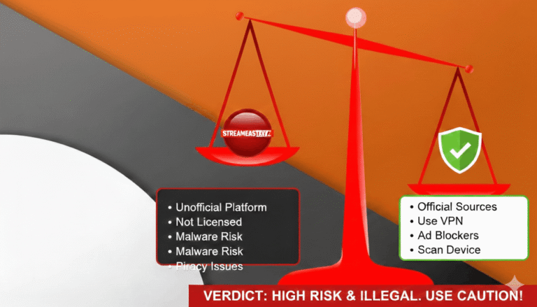 Streameastxyz Risks and Legality