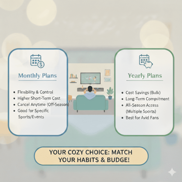 Monthly vs yearly sports plans